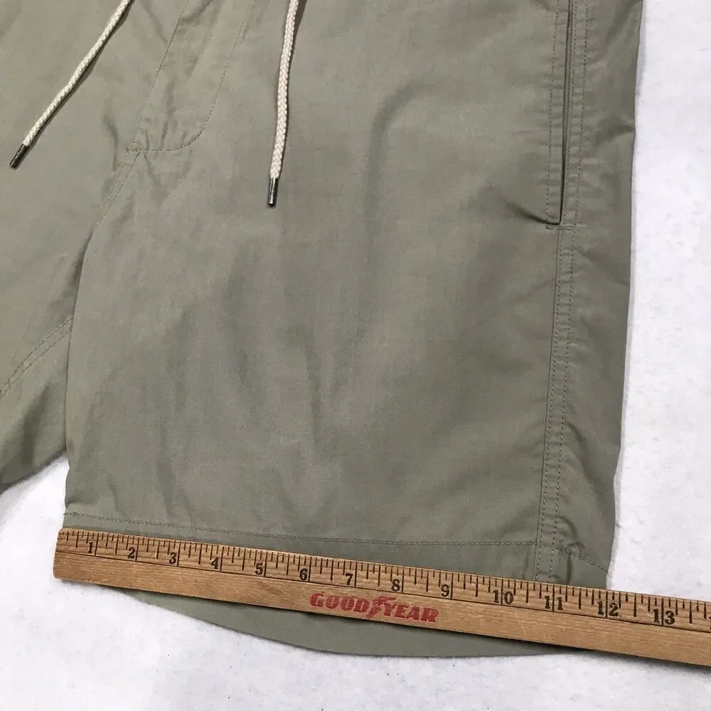 FAHERTY All Day Shorts Men 36 Olive Green Drawstring Golf Beach